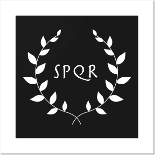 Roman Empire SPQR Wreath Posters and Art